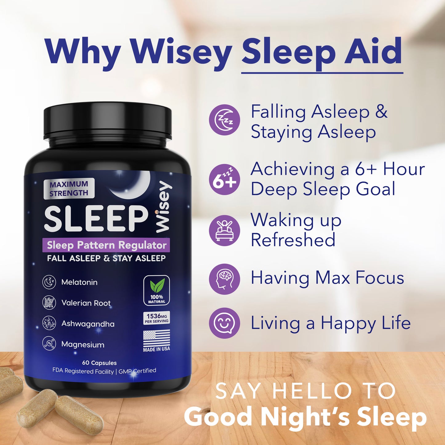 Wisey Natural Sleep Aid (Pack of 3) - Wisey